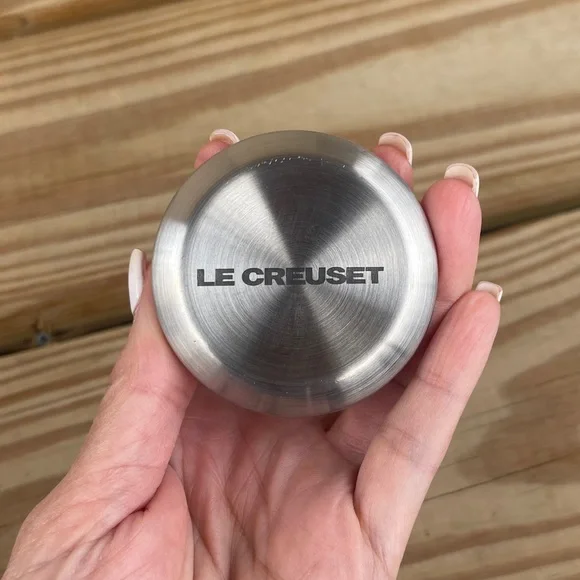 For @bruubru only!!! Le Creuset Stainless Knobs Silver 3 Large and 1 Medium - Picture 1 of 4